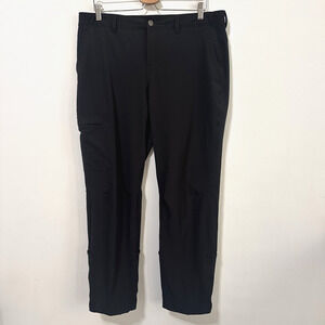 REI‎ Co-op Womens Kornati Roll Up Hem Cargo Hiking Pants 14 Black Outdoor 36x32